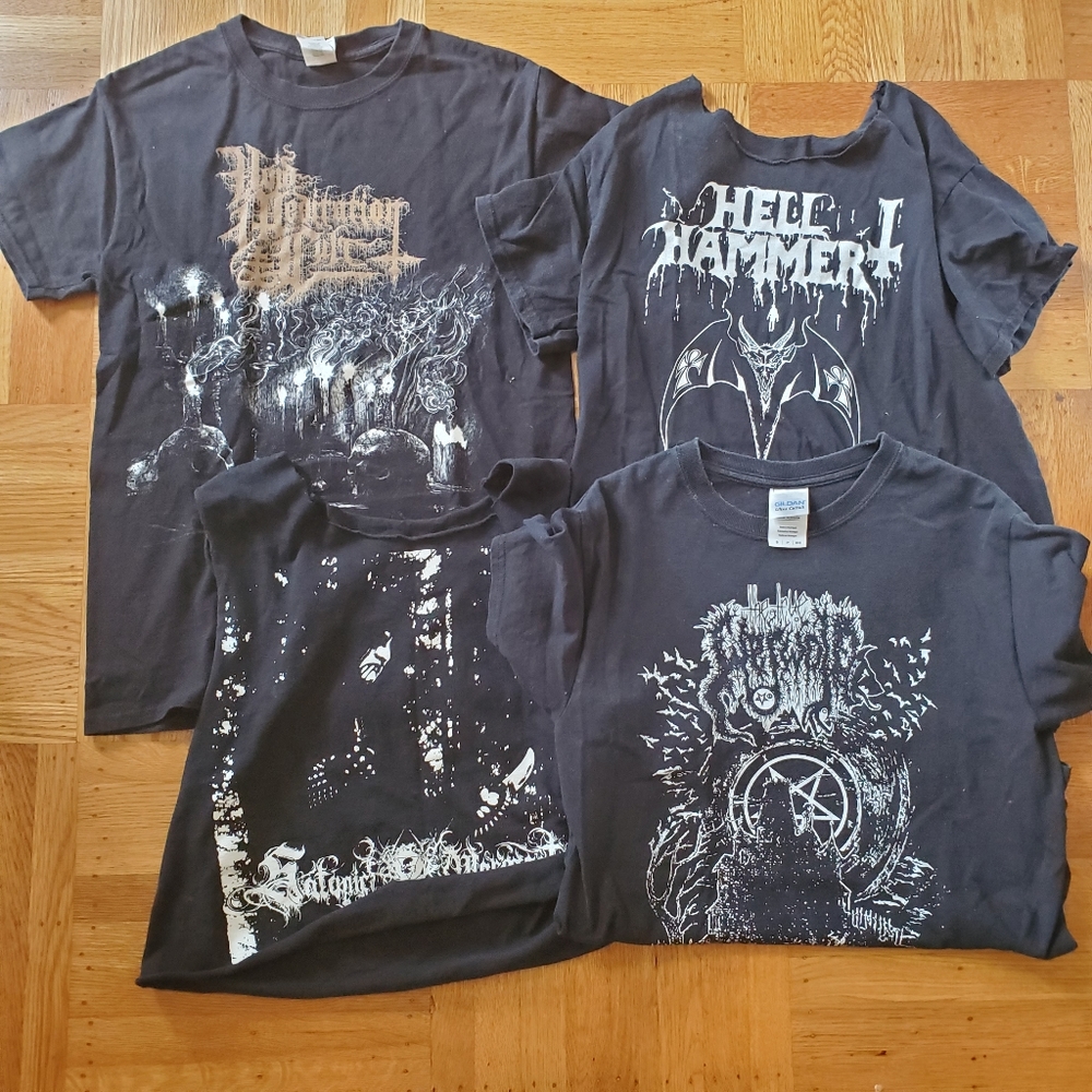 Black Metal Band Shirt Lot